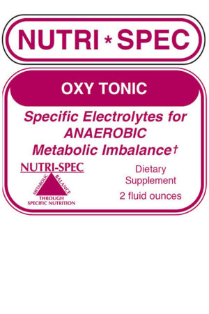 Nutri-Spec Oxy Tonic 2 oz label from Brittain Health