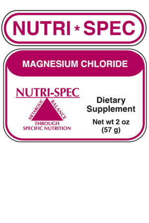 Nutri-Spec Magnesium Chloride label from Brittain Health - Dr. Jeff Brittain